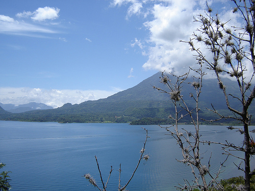 Volcan San Pedro (view from my house when I lived on the top of a cliff overlooking Atitlan)